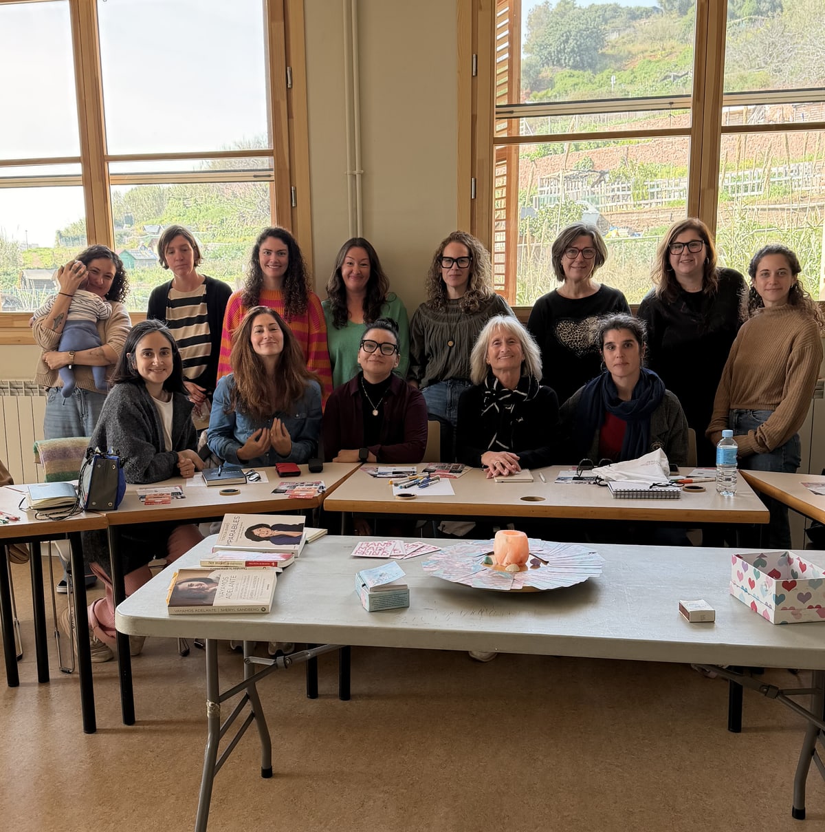 Grupo de un taller de liderazgo femenino en Montgat